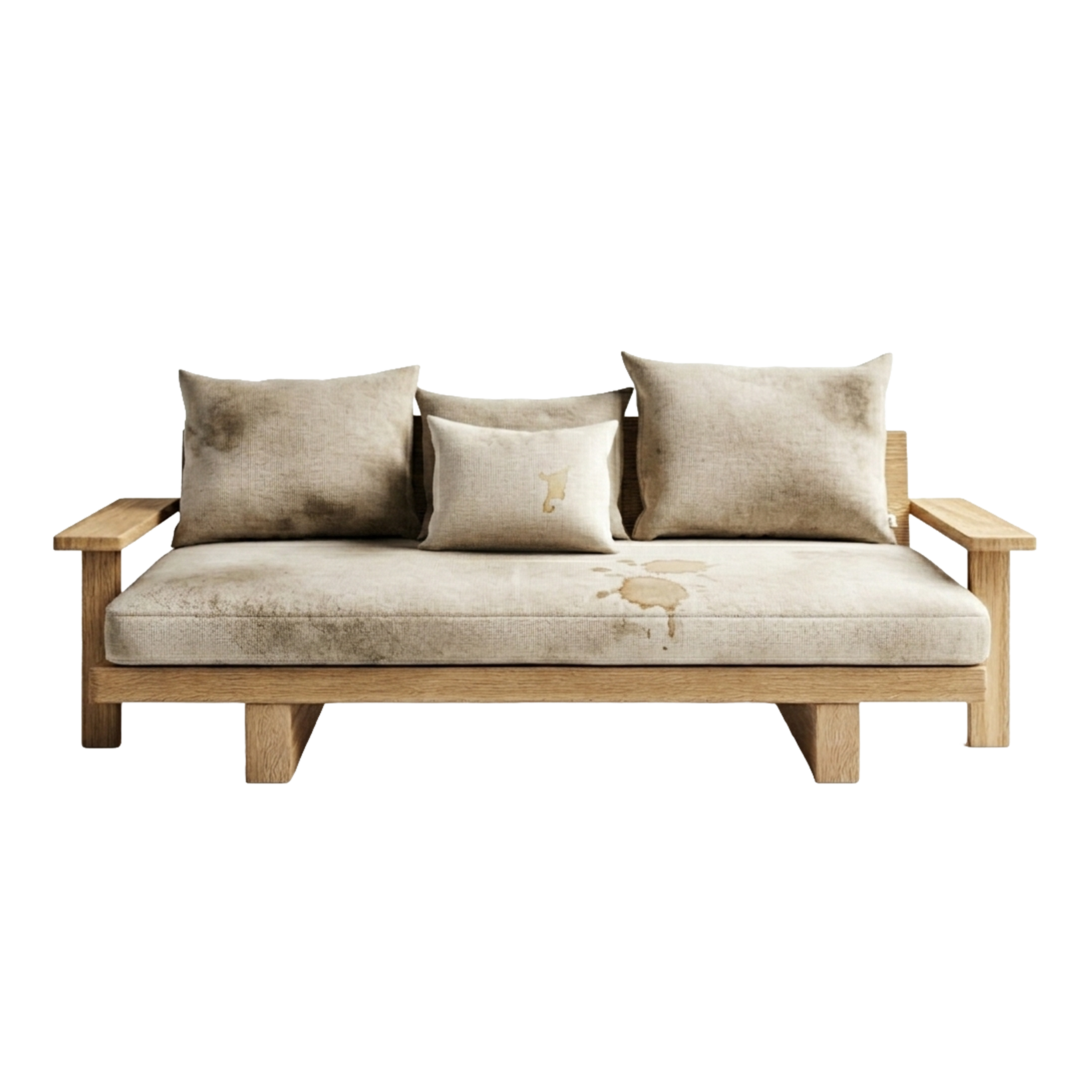 Canapé avant nettoyage